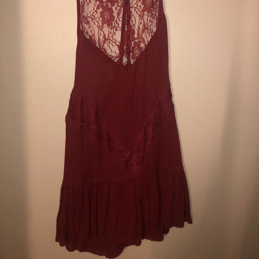 Halter lace flowy top